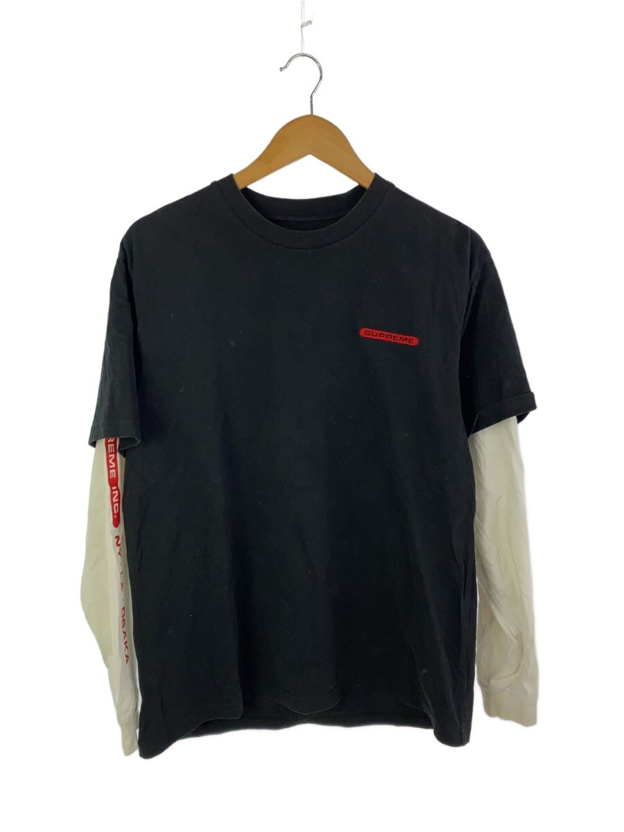 【中古】Supreme◆長袖Tシャツ/S/コットン/BLK/21SS INC.PANELED L/S TOP【メンズウェア】｜2ｎｄ STREET 店