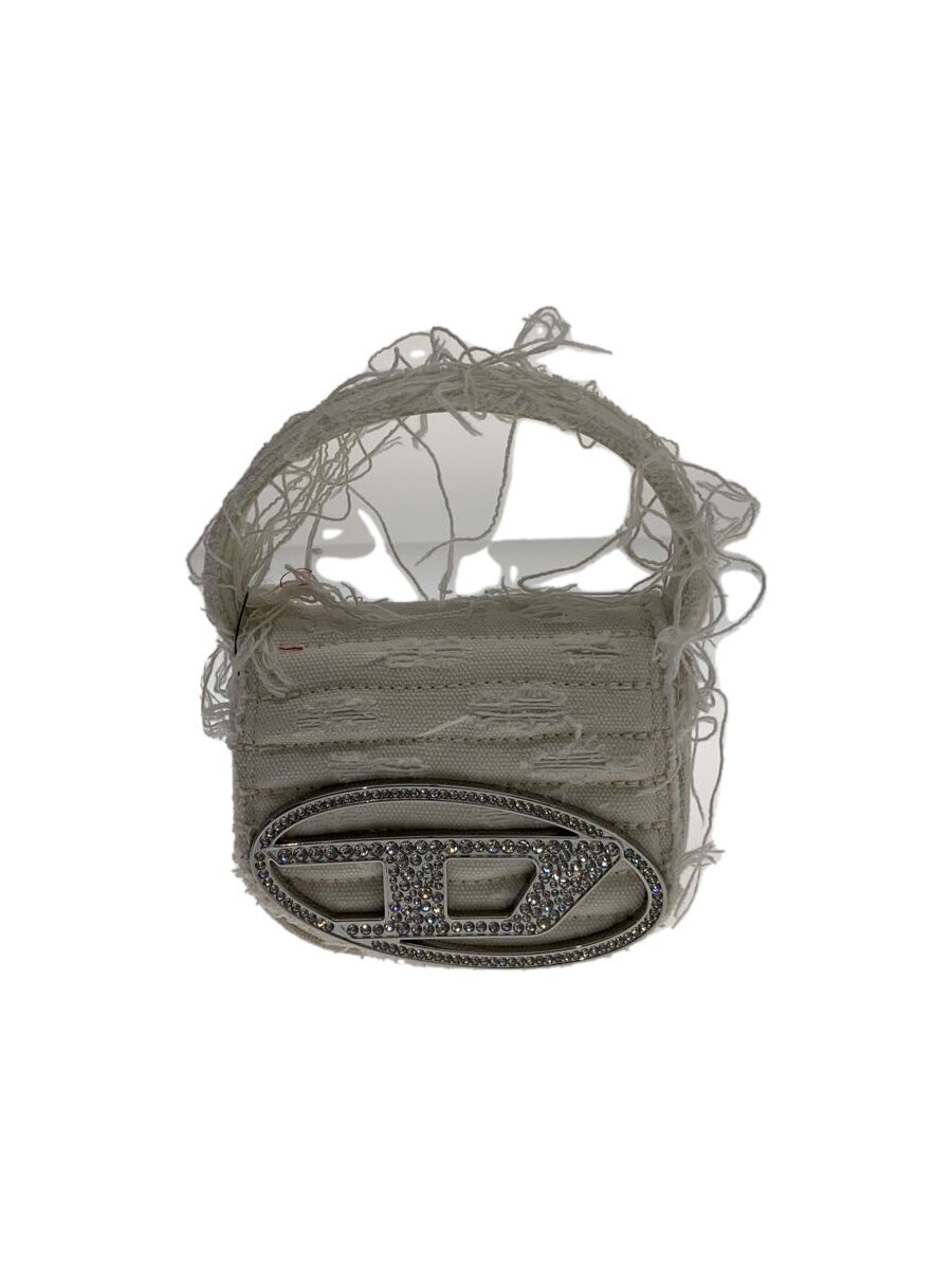 【中古】DIESEL◆1DR XS/ハンドバック/綿織物/WHT//【御徒面子】