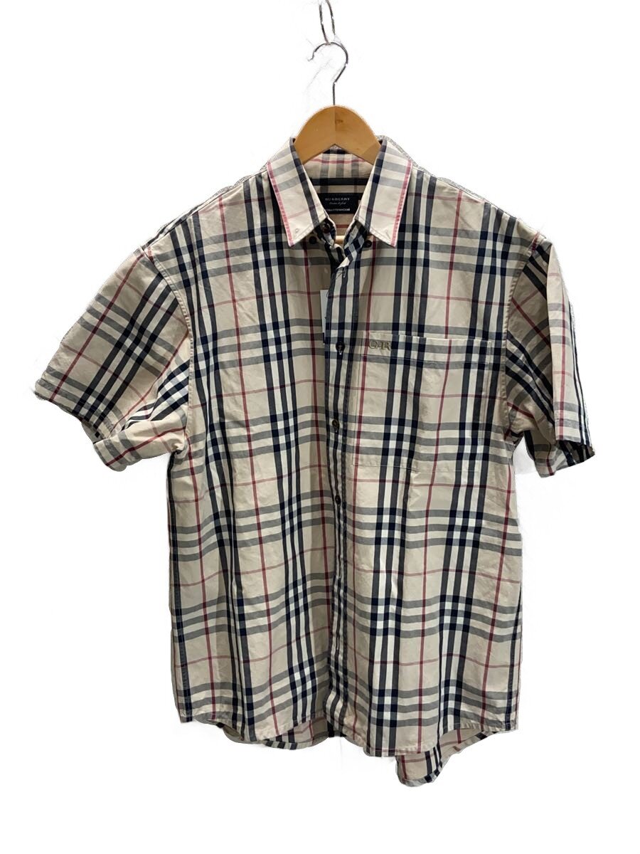 【中古】BURBERRY◆半袖シャツ/S/コットン/BEG/チェック/4069315【メンズウェア】|2nd STREET 店