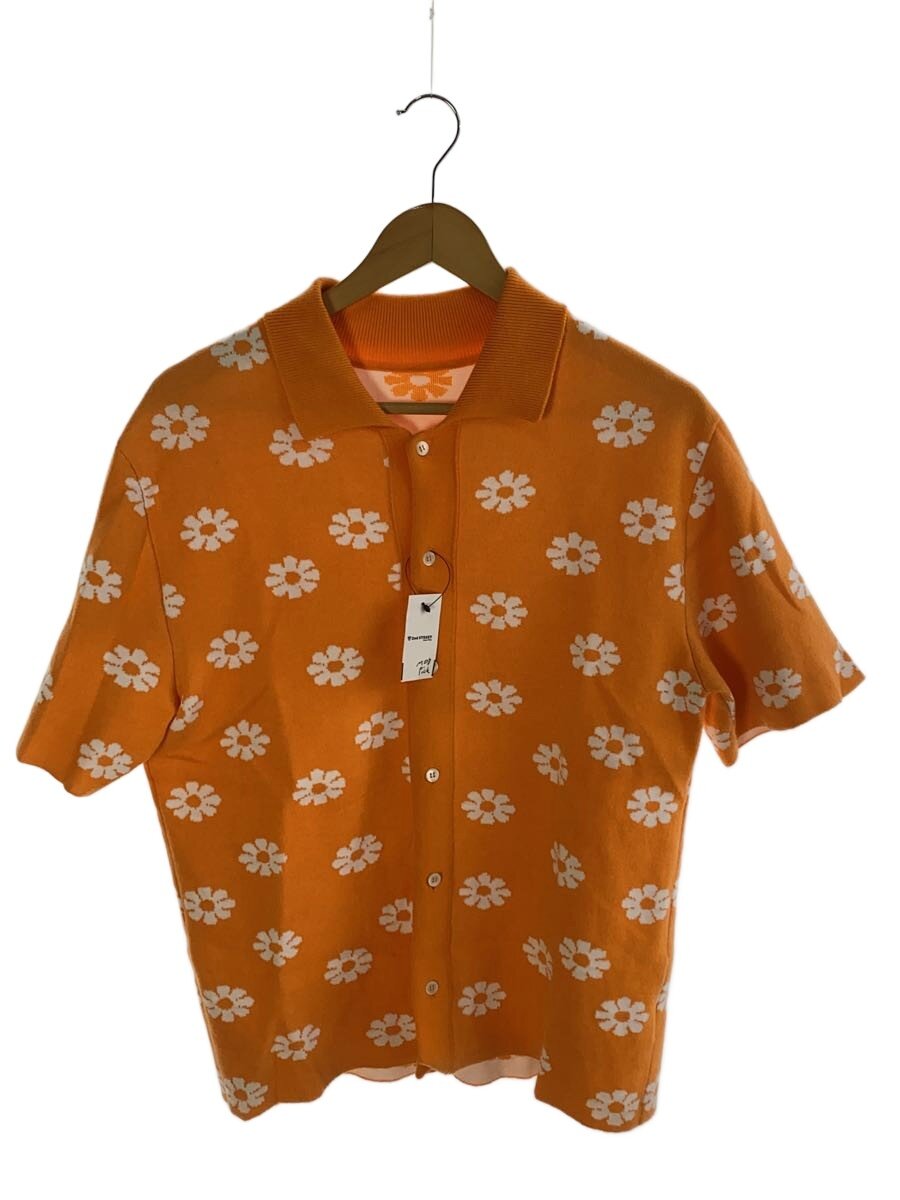 【中古】JACQUEMUS◆編み物ポロ/半袖プルオーバー/XS/綿織物/ORN/花柄【メンズウェア】