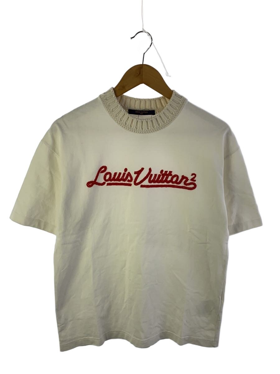 【中古】LOUIS VUITTON◆プルオーバー/S/綿織物/WHT/RM221M【レディースお召しもの】