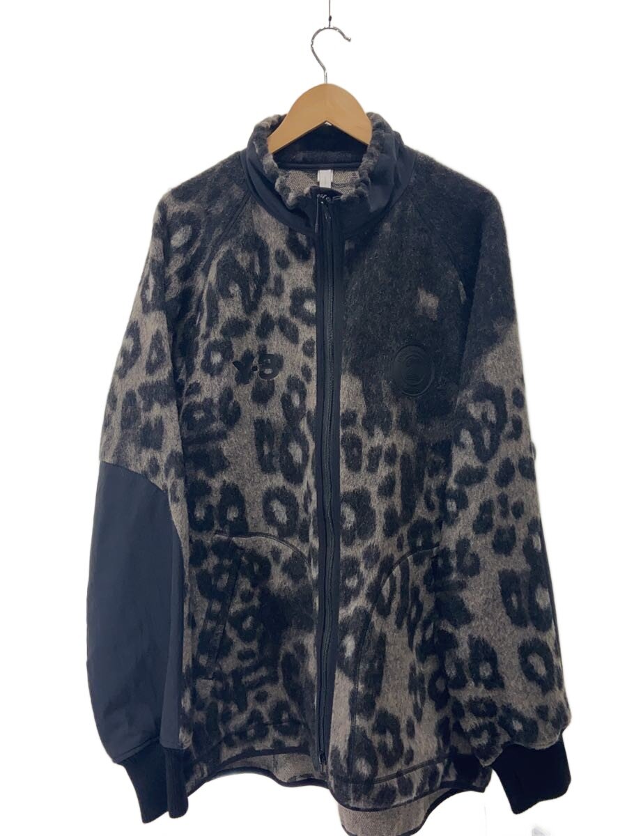【中古】Y-3◆上衣/XL/羊毛/GRY/レオパード/HS9927【メンズウェア】