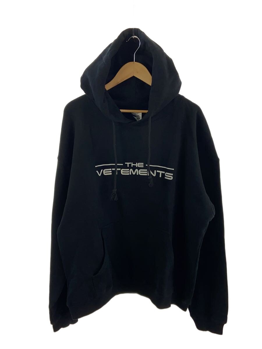 【中古】VETEMENTS◆The Logo Hoodie/L/コットン/BLK【メンズウェア】|2nd STREET 店