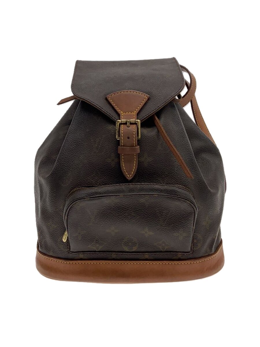 【中古】LOUIS VUITTON◆1)ミニ・モン掏摸_モノグラム・帆布_BRW/PVC/BRW【御徒面子】