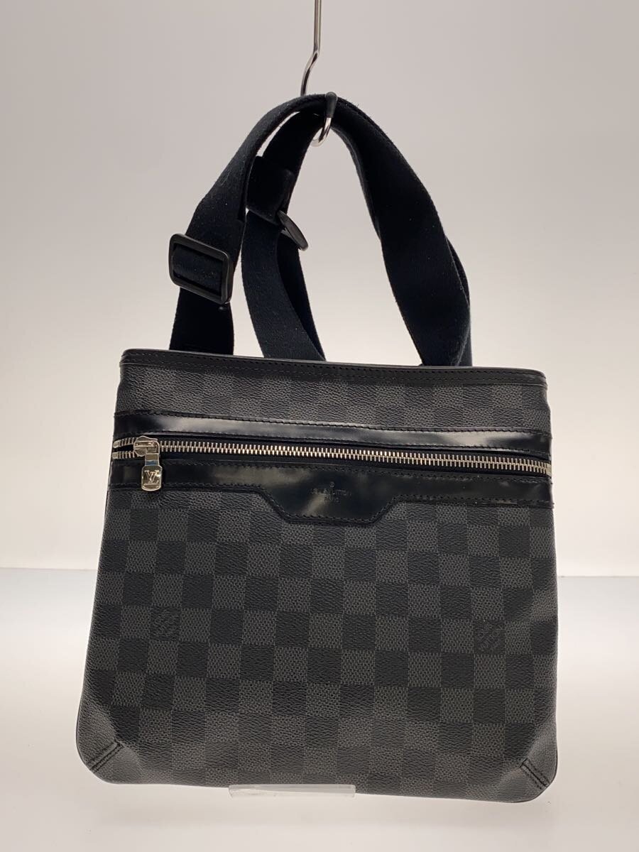 【中古】LOUIS VUITTON◆トマス_ダミエ・グラフィット_BLK/PVC/BLK/N58028【御徒面子】