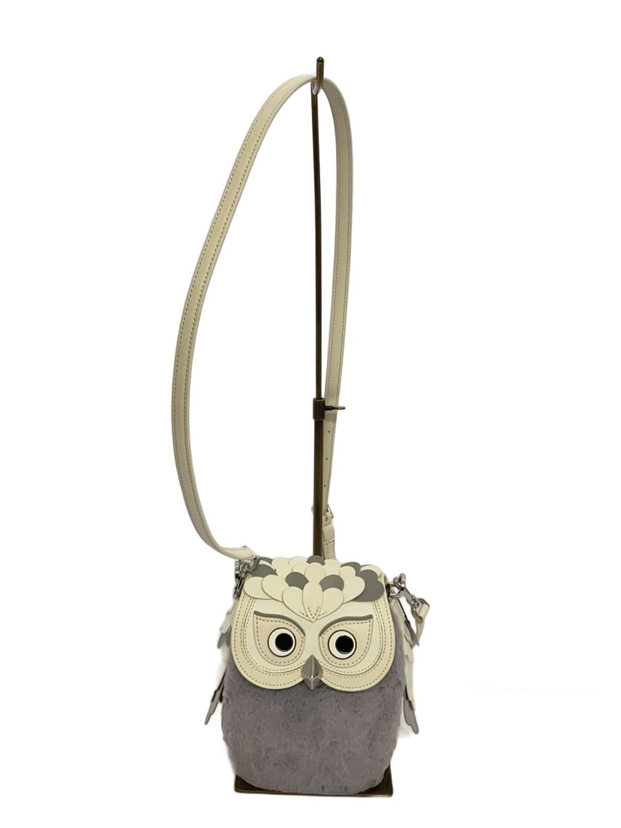 【中古】kate spade new york◆アザーフート3Dオウルクロスボディ/ショルダーバッグ/レザー/IVO/KE579/フクロウ【バッグ】｜2ｎｄ STREET 店