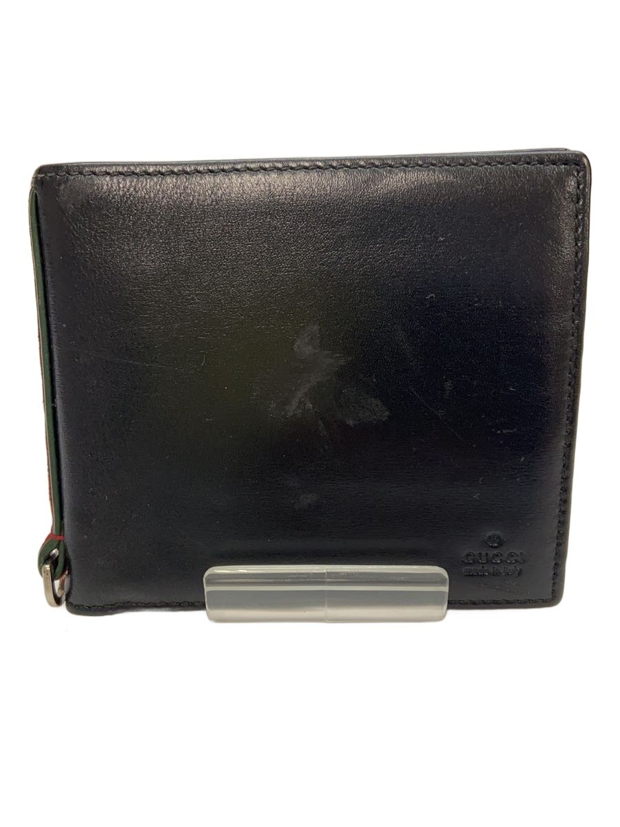 【中古】GUCCI◆2つ折り財布_シェリー/レザー/BLK/メンズ【服飾雑貨他】｜2ｎｄ STREET 店