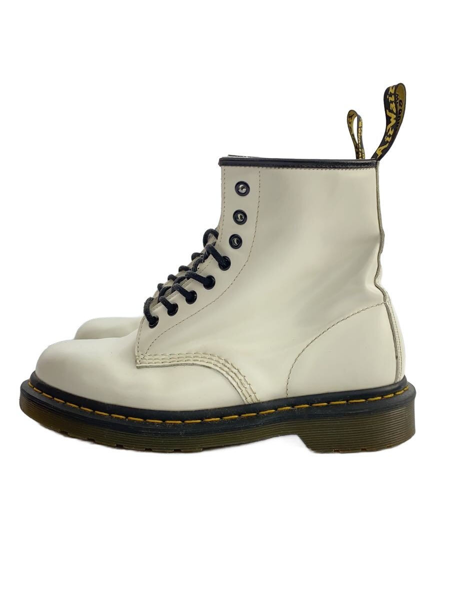 【中古】Dr.Martens◆ブーツ/UK7/WHT【シューズ】
