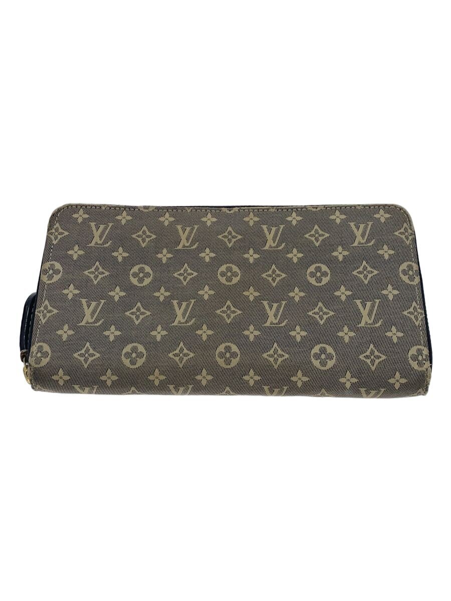 【中古】LOUIS VUITTON◆ジッピー・ウォレット_モノグラム・イディール/キャンバス/GRY/総柄/メンズ【服飾雑貨他】