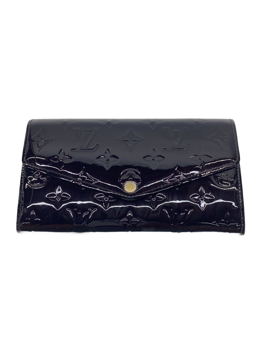 【中古】LOUIS VUITTON◆ポルト・フォイユ・サラ_モノグラム・ヴェルニ/エナメル/BRD/レディース【服飾雑貨他】