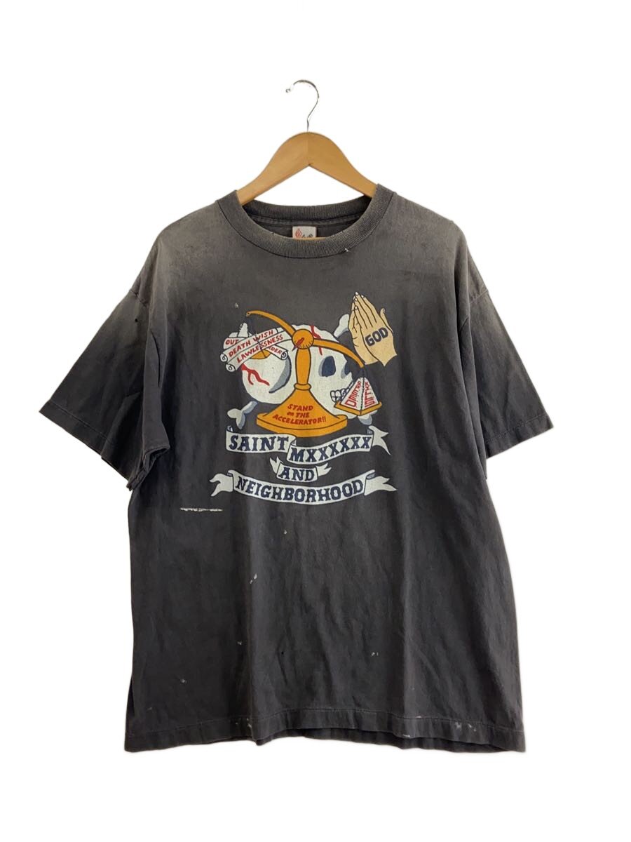 【中古】SAINT MICHAEL◆プルオーバー/L/綿織物/GRY/SM-HR8-0000-C68【メンズウェア】
