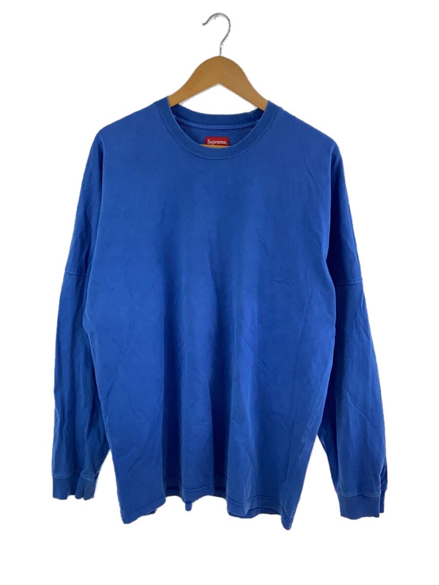 【中古】Supreme◆20ss/Overdyed L/S Top/長袖プルオーバー/L/綿織物/BLU【メンズウェア】