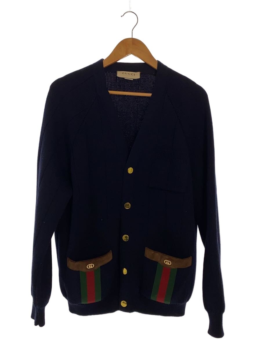【中古】GUCCI◆21AW/メンズジレー(朦朦たる)/L/アクリル樹脂/NVY/626349 XKBFJ【レディース御召しもの】