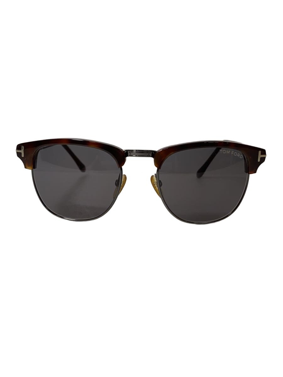 【中古】TOM FORD◆黒眼鏡/ウェリントン/可塑性物質/BRW/メンズ/TF248//【服飾雑貨他】