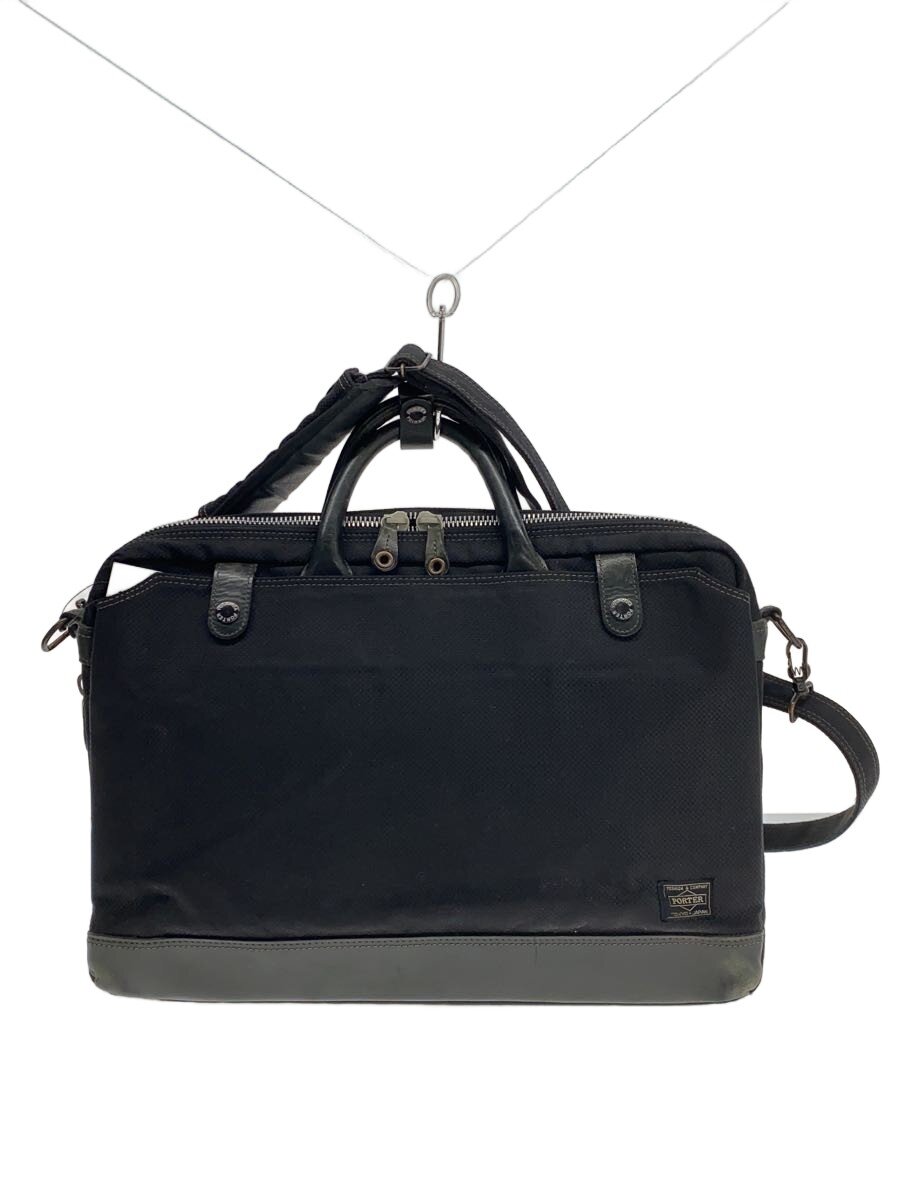【中古】PORTER◆ブリーフ入れもの/ナイロン/BLK/無地【御徒面子】