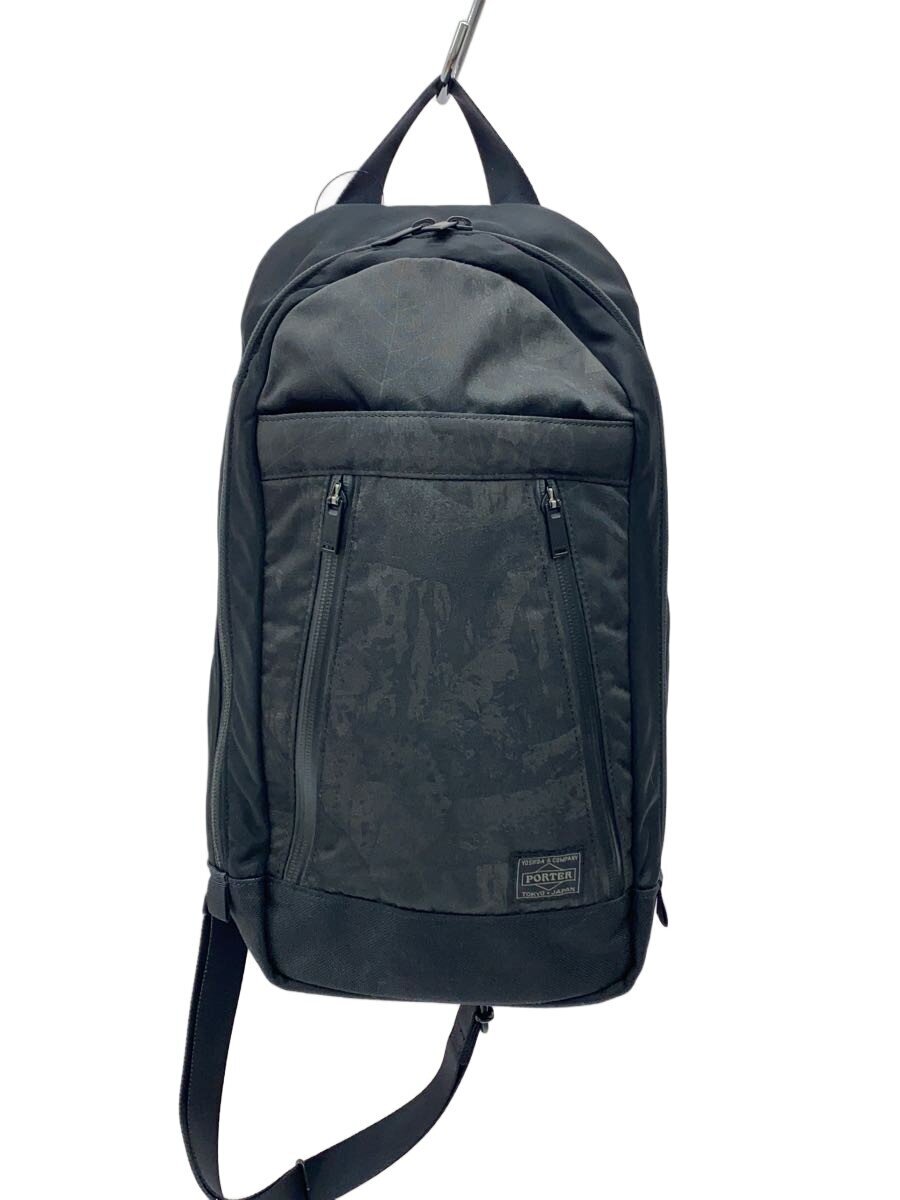 【中古】PORTER◆ショルダーバッグ/ナイロン/BLK【御徒面子】