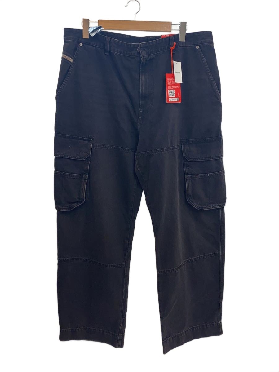 【中古】DIESEL◆D-FISH-CARGO/カーゴパンツ/36/ジーンズ/黒いこと/無地/A133380KIAG【メンズウェア】