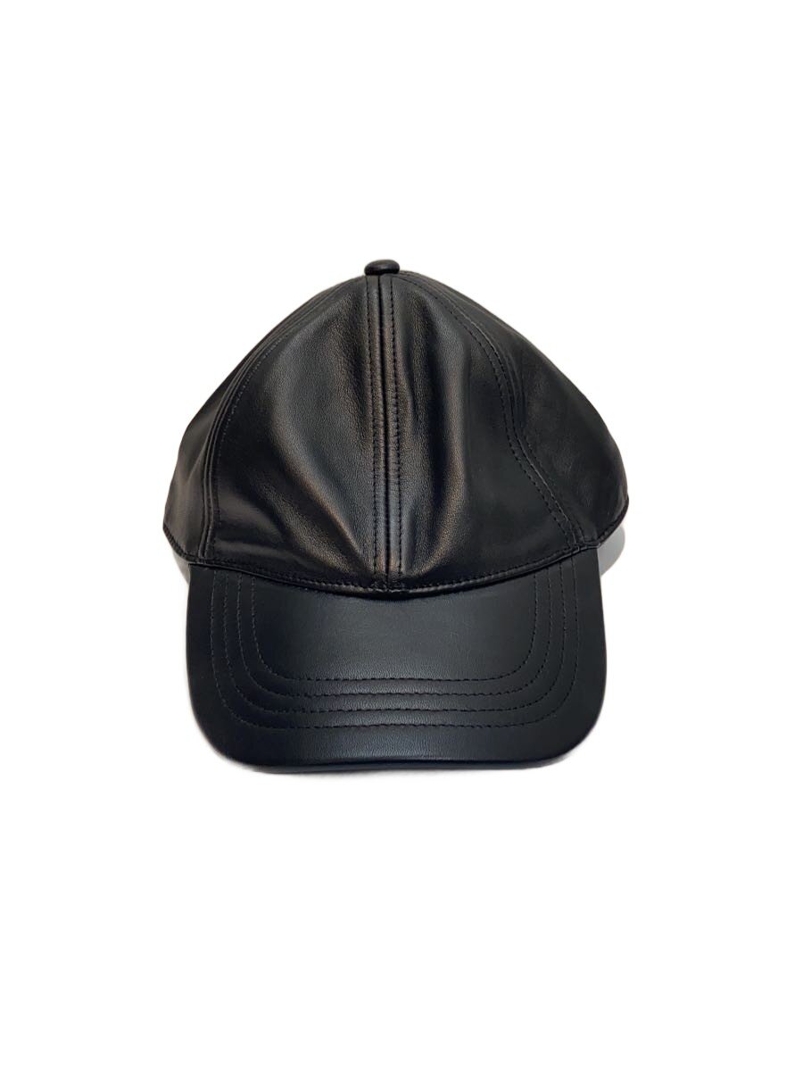 【中古】DIESEL◆C-BILL HAT/旗がしら/羊革/黒いこと/無地/メンズ/A12868【服飾雑貨他】