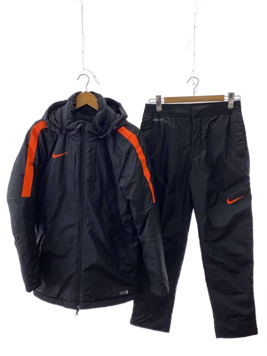 【中古】NIKE◆ミッドフィルウォームジャケット/セットアップ/M/ポリエステル/BLK/無地/631855-010//【メンズウェア】