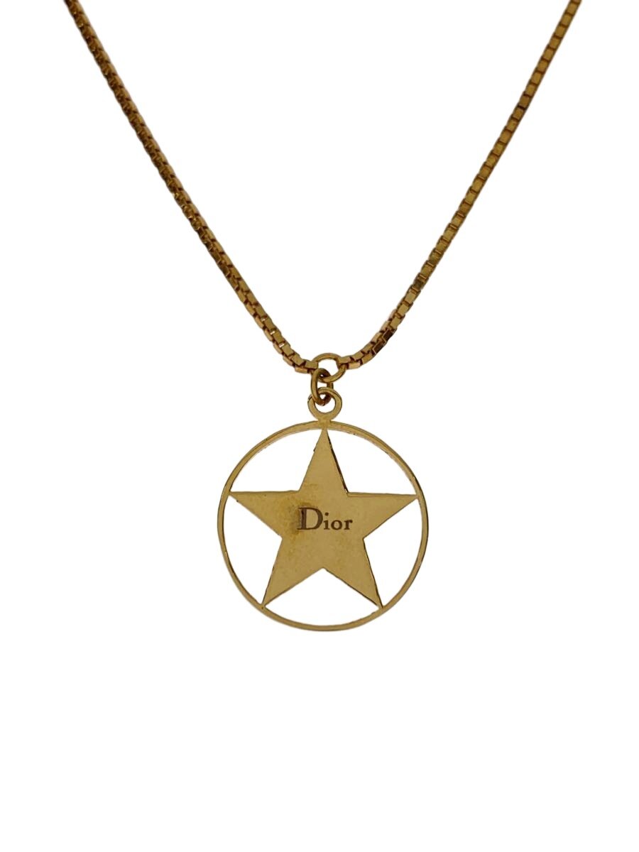 【中古】Christian Dior◆星型/CDロゴタイプ/首飾り/--/GLD/いの一番有/レディース【服飾雑貨他】