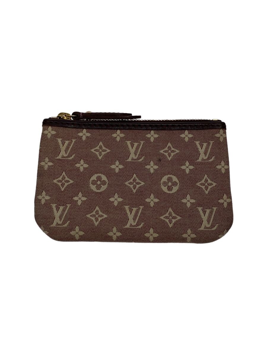 【中古】LOUIS VUITTON◆ポシェット・クレ_モノグラム・イディール/キャンバス/RED/総柄/レディース【服飾雑貨他】