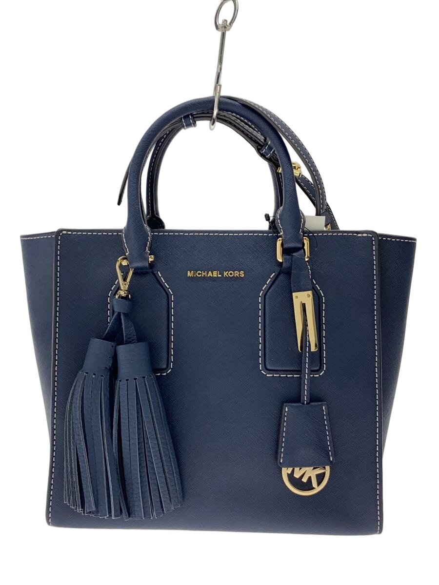 【中古】MICHAEL KORS◆トートバッグ/PVC/NVY/無地/30h5geys6l【御徒面子】