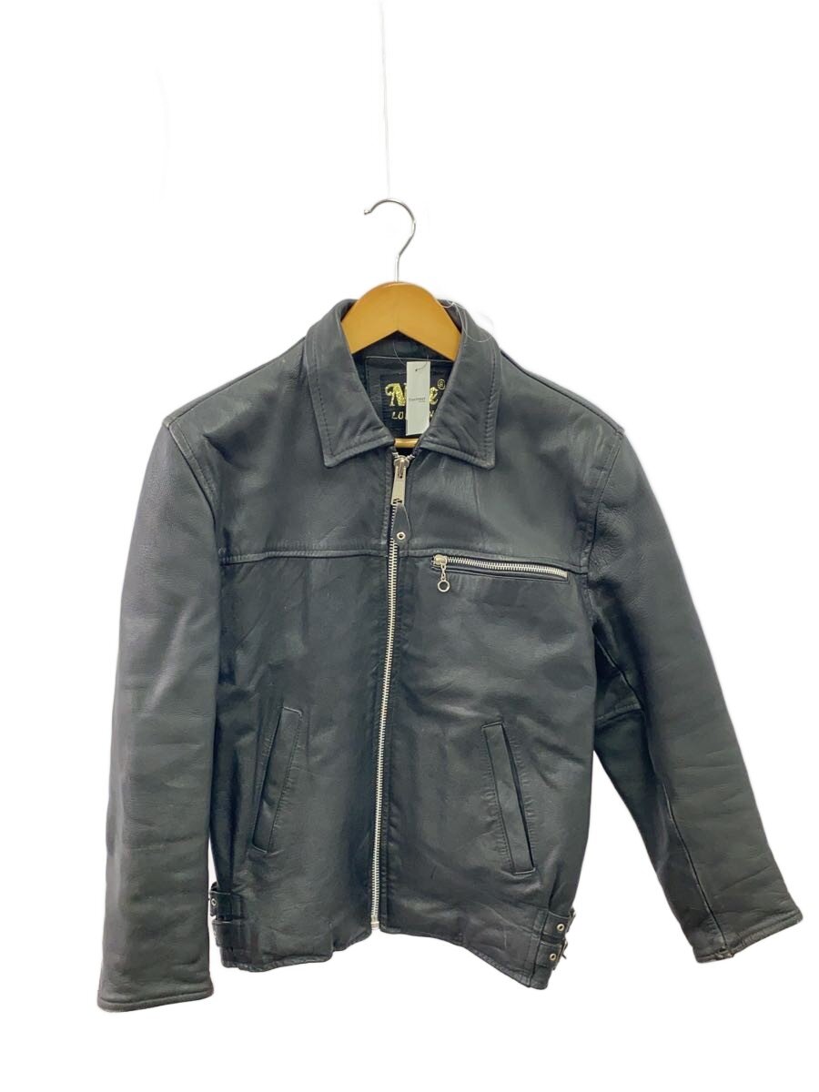【中古】NICE LONDON/シングルライダースジャケット/S/レザー/BLK/無地【メンズウェア】｜2ｎｄ STREET 店