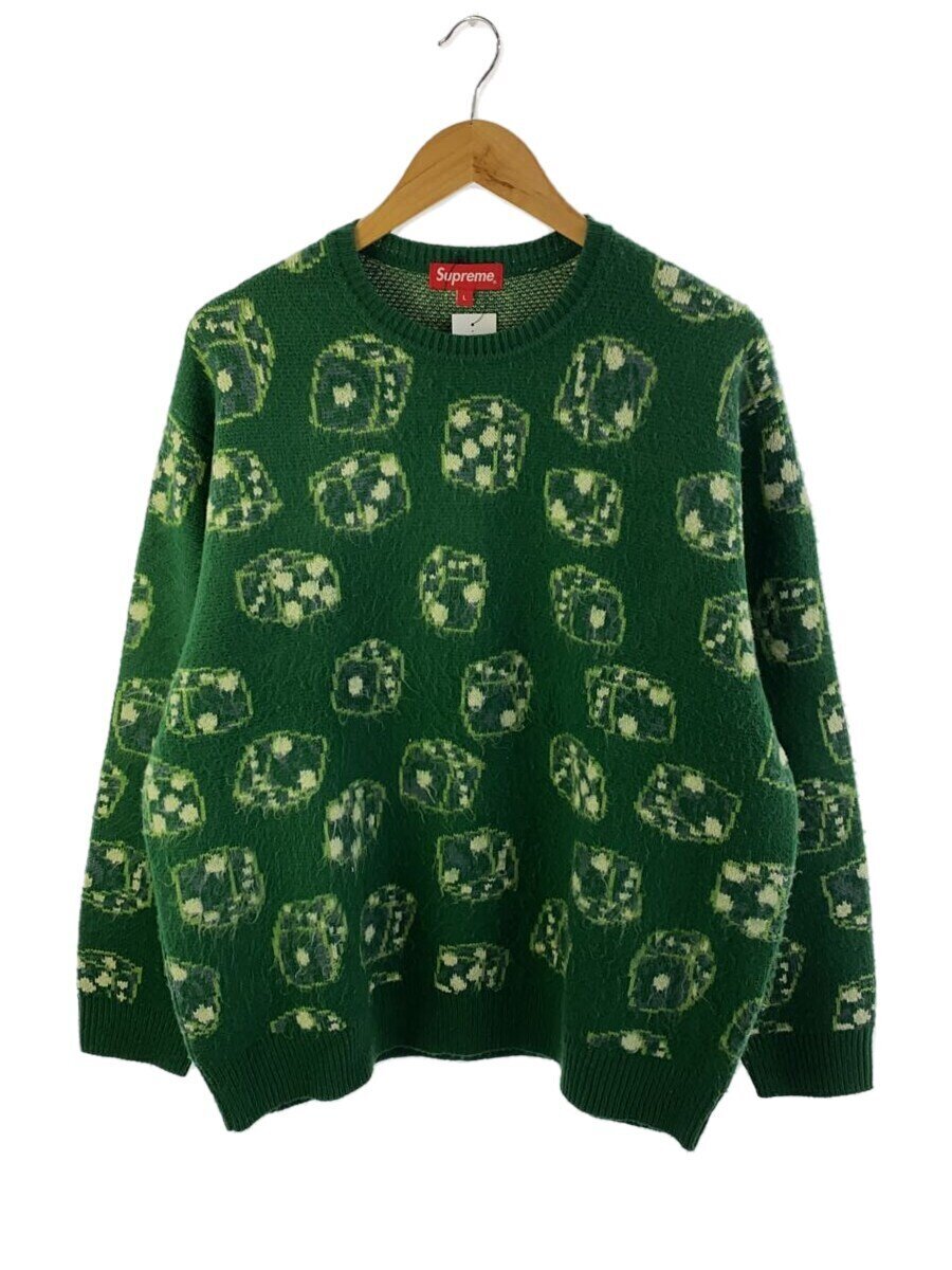 【中古】Supreme◆ニット・セーター(厚手)/L/アクリル/GRN/総柄【メンズウェア】｜2ｎｄ STREET 店