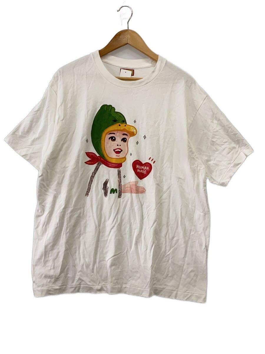 【中古】HUMAN MADE◆Tシャツ/2XL/コットン/WHT/プリント【メンズウェア】|2nd STREET 店