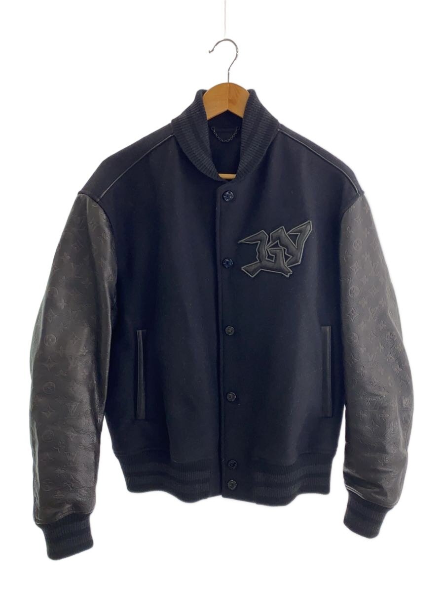 【中古】LOUIS VUITTON◆22AW/モノグラムレザーアンドウール/スタジャン/46/ウール/BLK/RM222V ZCZ HNL06E【メンズウェア】｜2ｎｄ STREET 店