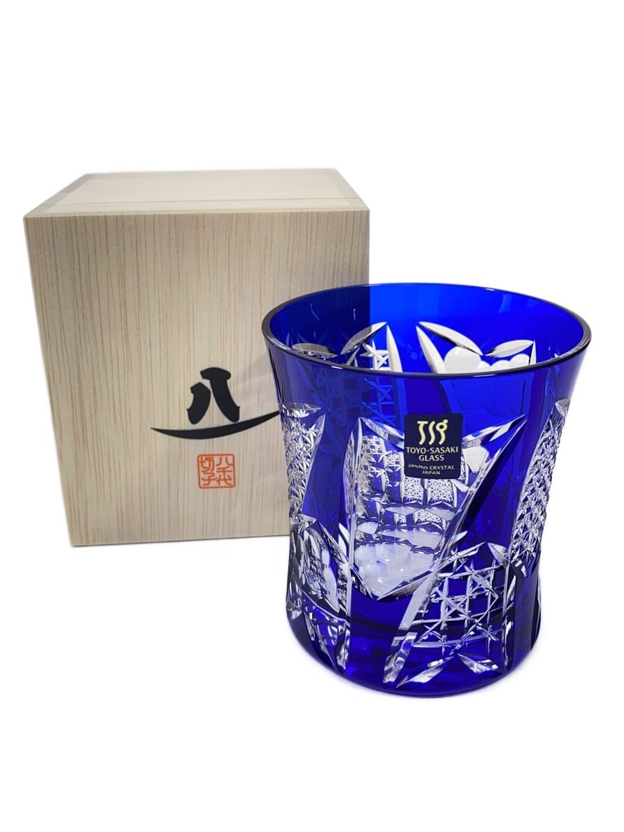 【中古】八千代切り子ガラス◆アイスペール/BLU【勝手もと装置】