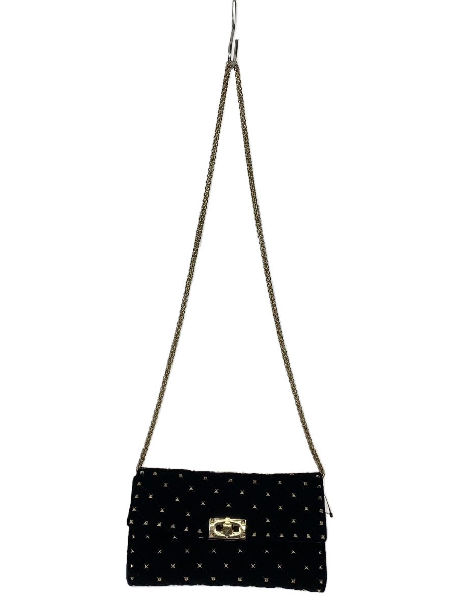 【中古】VALENTINO GARAVANI◆VALENTINO GARAVANI ヴァレンチノガラバーニ ショルダーバッグ/BLK//【御徒面子】