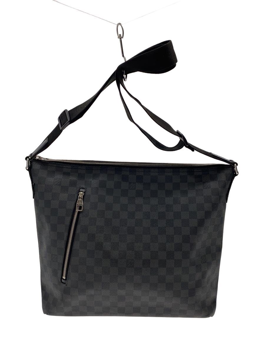 【中古】LOUIS VUITTON◆1)ミックMM_ダミエ・グラフィット/PVC/BLK【御徒面子】