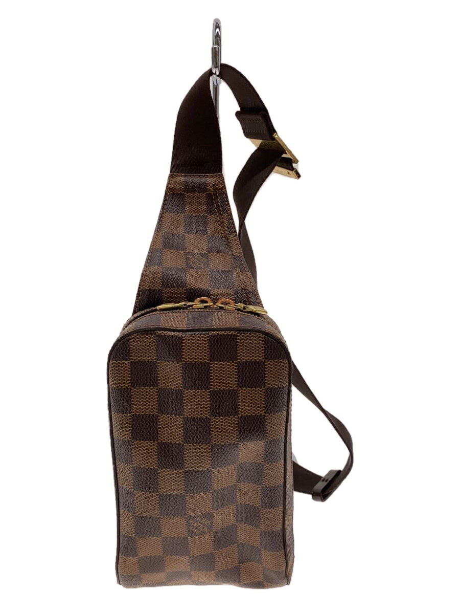 【中古】LOUIS VUITTON◆ジェロニモス_ダミエ・エベヌ_BRW/PVC/BRW//【御徒面子】