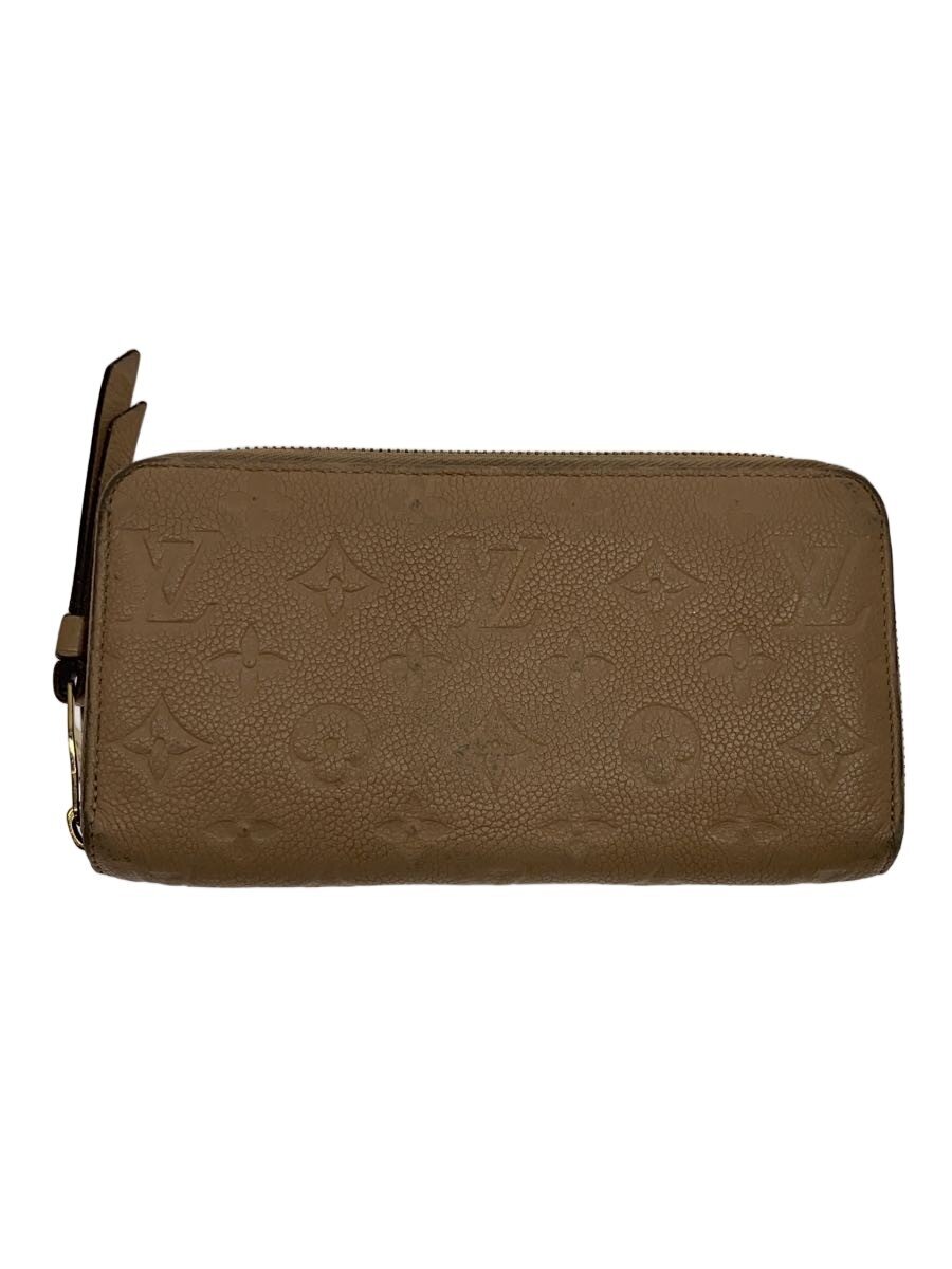 【中古】LOUIS VUITTON◆ジッピー・ウォレット_モノグラム・アン工業プラント/牛皮/BEG/レディース【服飾雑貨他】
