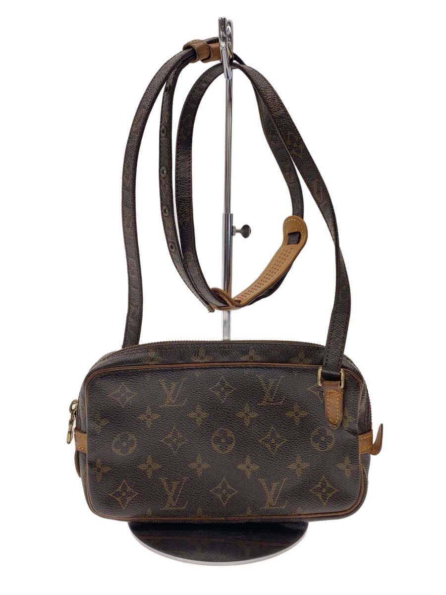 【中古】LOUIS VUITTON◆ポシェット・マルリー・バンドリエール_モノグラム・キャンバス/PVC/BRW【バッグ】｜2ｎｄ STREET 店