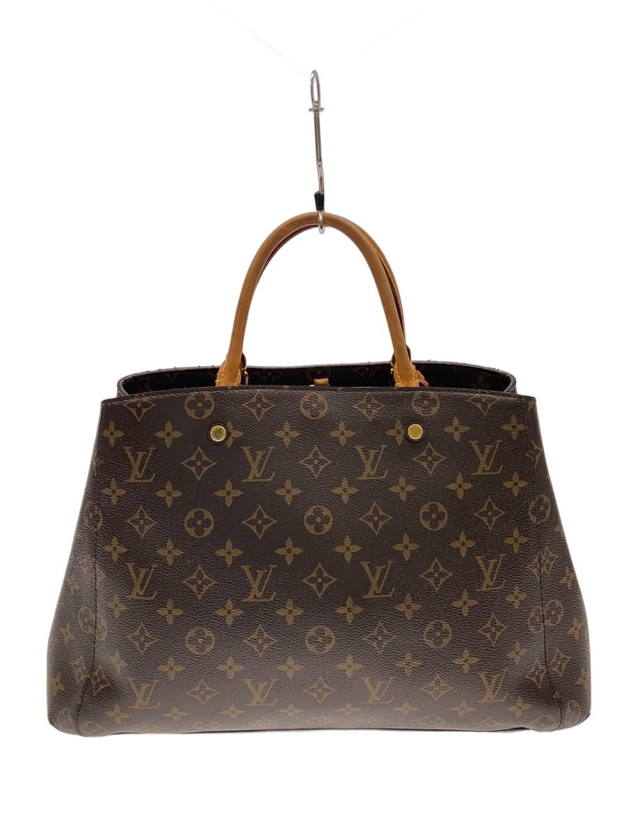 【中古】LOUIS VUITTON◆モンテーニュGM_モノグラム・帆布/PVC/BRW【御徒面子】