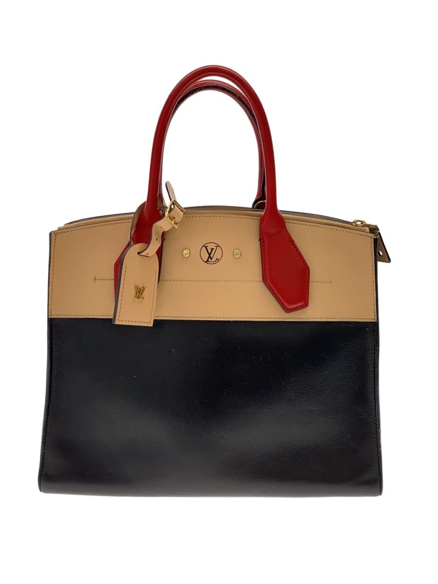 【中古】LOUIS VUITTON◆シティ・スティーマーMM_トライカラー_クレーム&times;ノワール&times;スリーズ/牛革/BLK【バッグ】｜2ｎｄ STREET 店