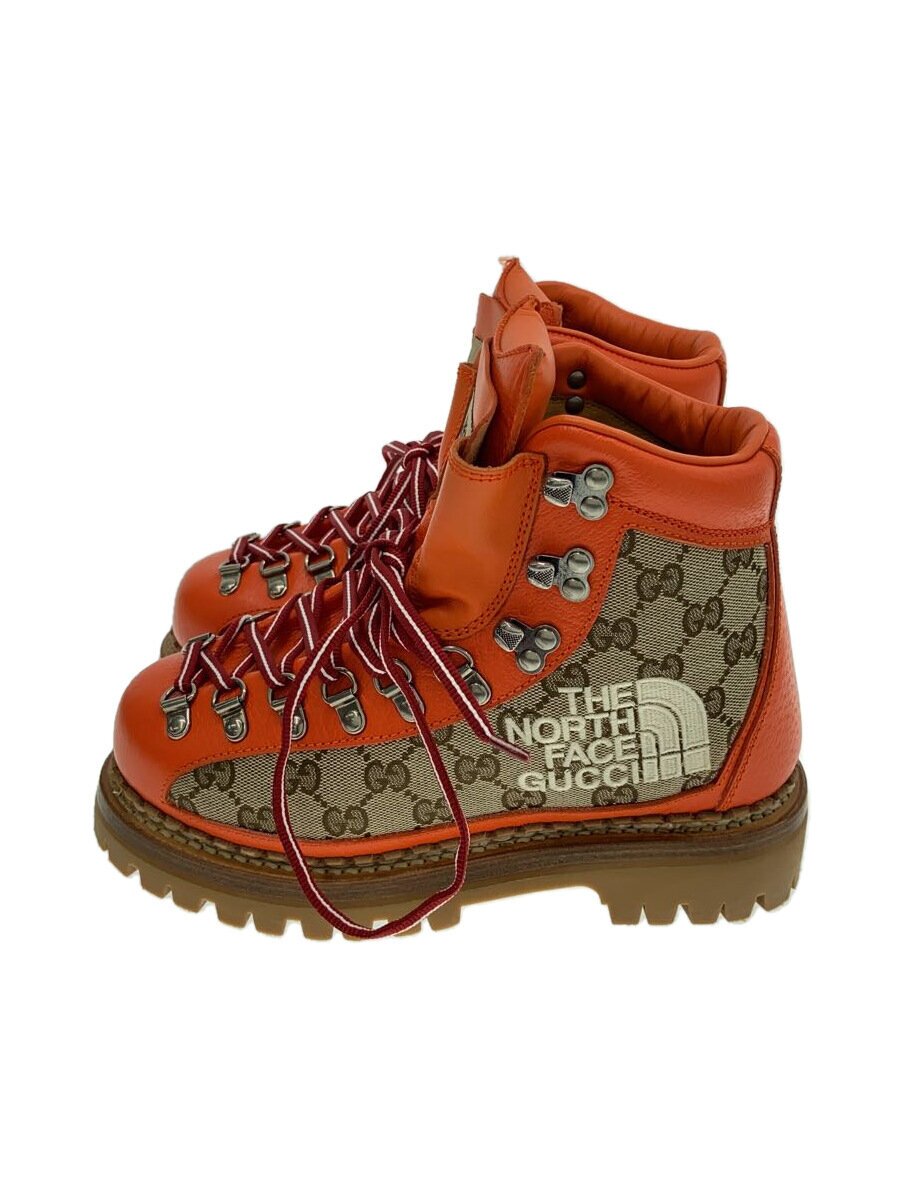 【中古】GUCCI◆×THE NORTH FACE/トレッキングブーツ/36/駱駝/帆布/679927//【シューズ】