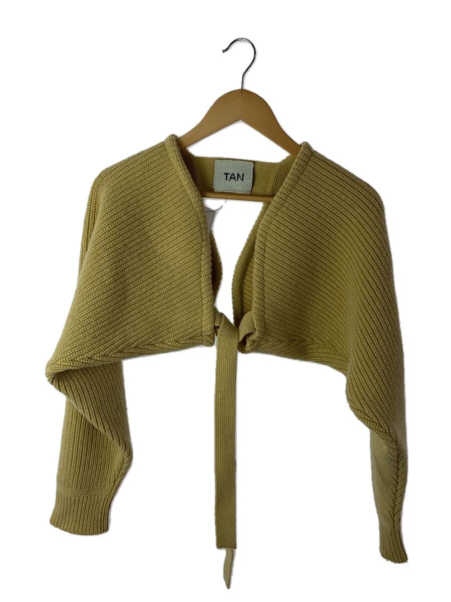 【中古】TAN◆編み物・スウェーター(朦々たる)/FREE/羊毛/YLW/TN22AW028【レディースお召しもの】
