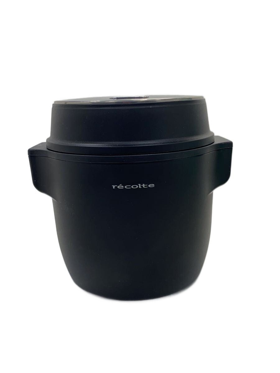 【中古】recolte◆炊飯器 RCR-1(BK)【家電・ビジュアル・オーディオ】