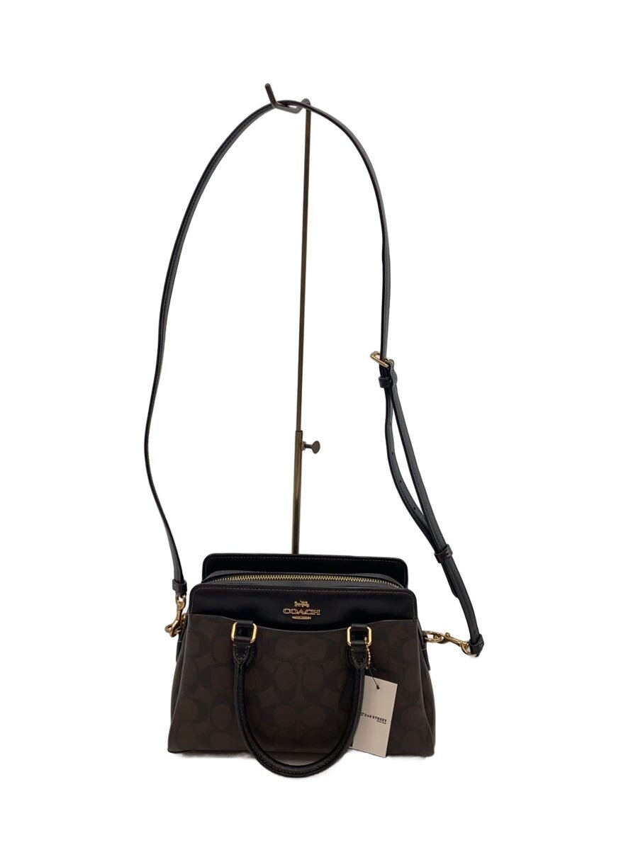 【中古】COACH◆ハンドバック/なめし革/BRW/総柄/L2279-CH174【御徒面子】