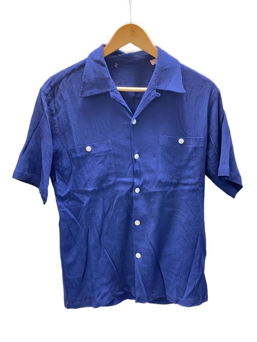 【中古】50s/シアサッカー/半袖プルオーバー/M/--/NVY//【メンズウェア】