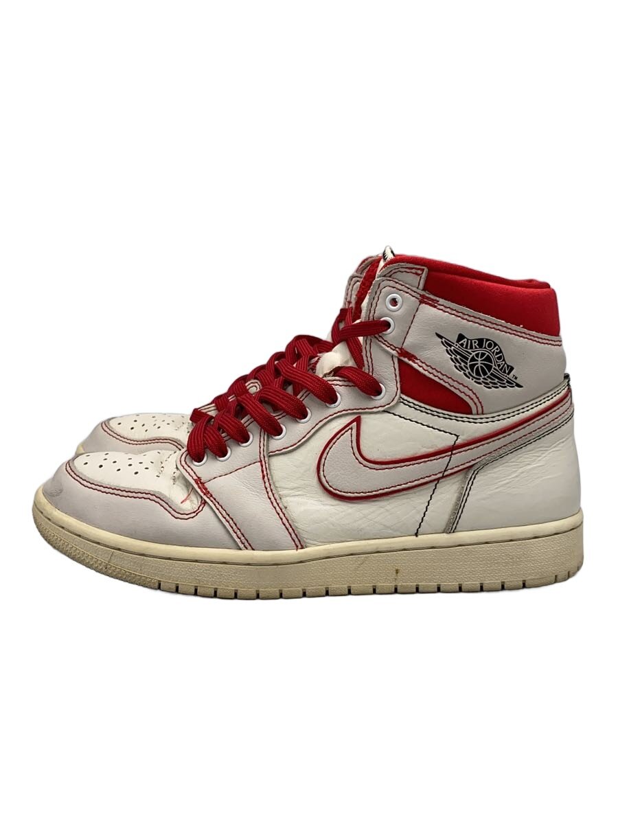 【中古】NIKE◆AIR JORDAN 1 RETRO HIGH OG/エアジョーダン1レトロハイ/ホワイト/26.5cm/WHT【シューズ】|2nd STREET 店