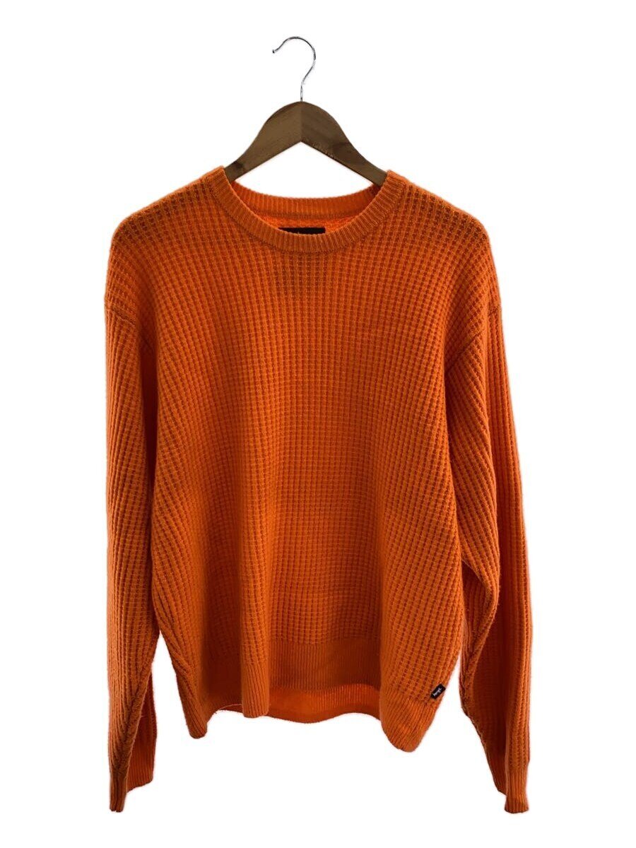 【中古】STUSSY◆WAFFLE KNIT CASHMERE CREW/ニット・セーター(厚手)/L/カシミア/ORN/117257【メンズウェア】|2nd STREET 店