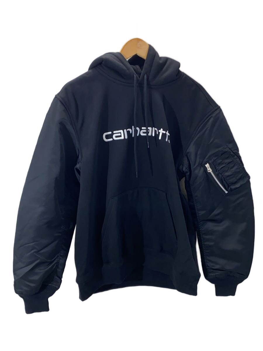 【中古】eYe COMME des GARCONS JUNYA WATANABE MAN◆24SS/Carharttパーカーカスタマイズ/ナイロンツイル/S/綿織物/BLK/WM-T908【メンズウェア】