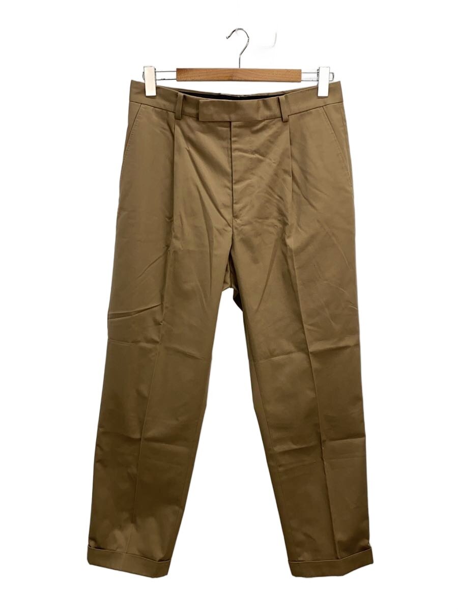 【中古】WACKO MARIA◆引っ切りないズボン下/L/ポリエステル/BEG/無地/DOUBLE PLEATED CHINO TROUSERS/? NULL ?【メンズウェア】