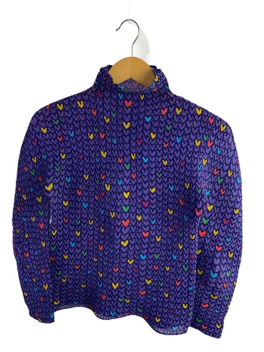 【中古】me ISSEY MIYAKE◆カットソー/--/ポリエステル/PUP/総柄/MI11FJ151【レディース御召しもの】
