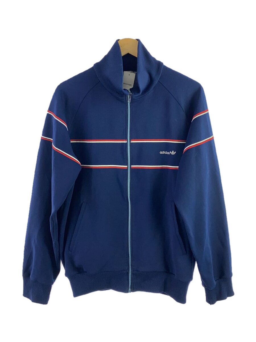 【中古】adidas◆70s/貨物自動車上衣/プルオーバー/西ドイツ製/デサント社/O/ポリエステル/NVY【メンズウェア】