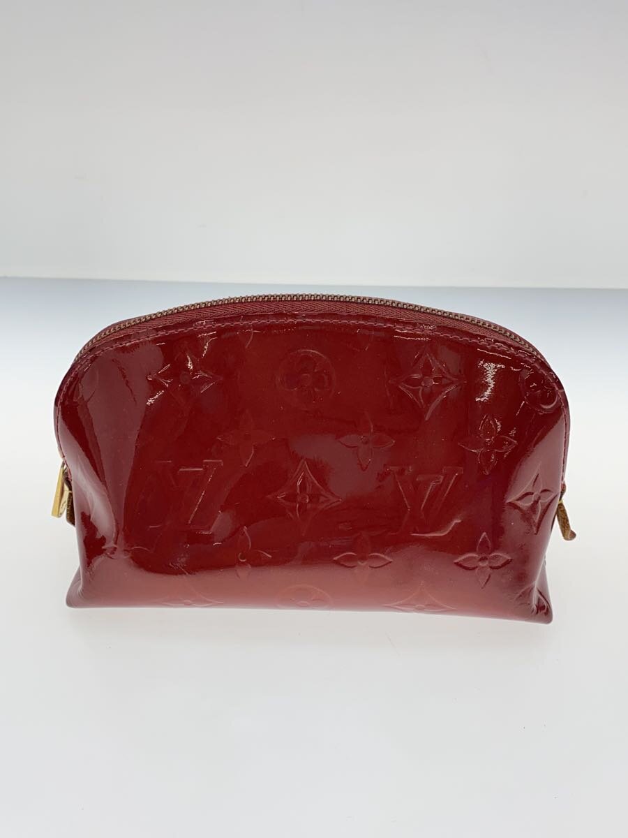 【中古】LOUIS VUITTON◆ポシェット・コスメティック_モノグラム・ヴェルニ_RED/エナメル/RED【バッグ】｜2ｎｄ STREET 店